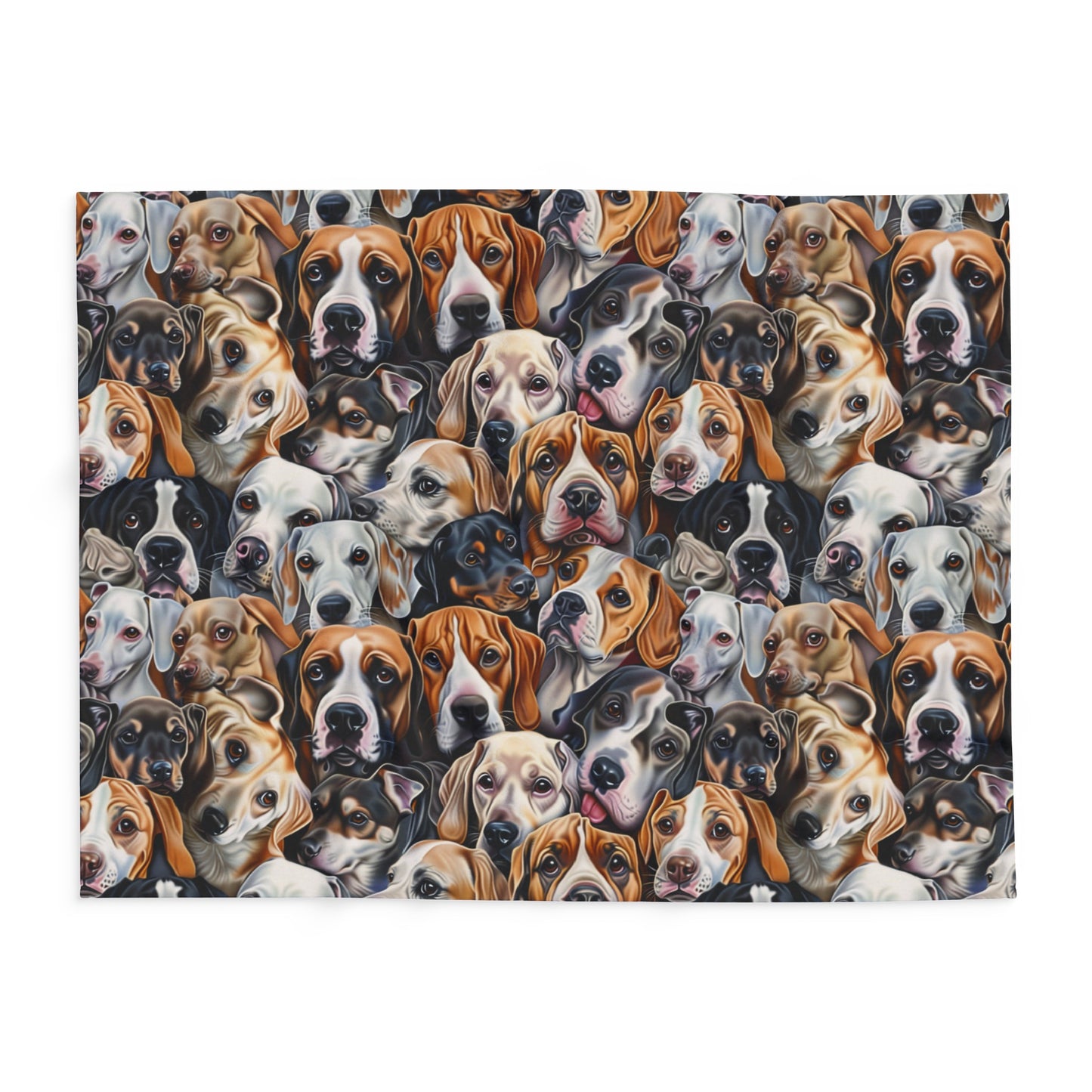 Dog Collage #1 Arctic Fleece Blanket - UK, EU