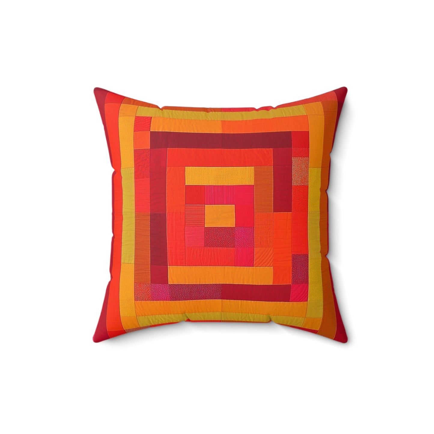 Patchwork 2 - Spun Polyester Square Pillow - USA