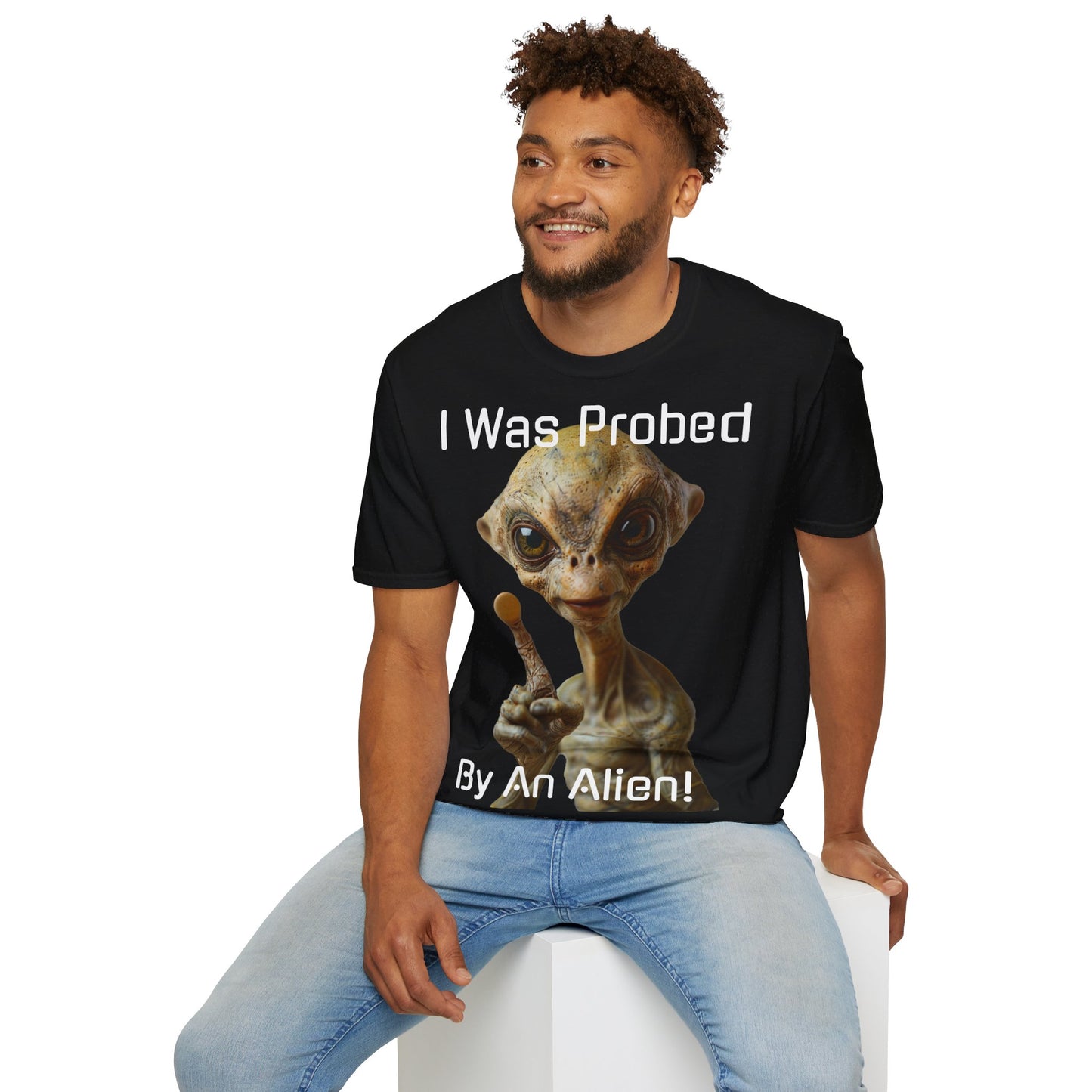 Probed by an Alien - Softstyle T-Shirt  -   UK