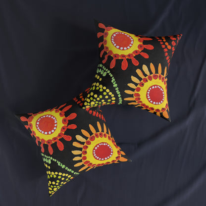 Traditional Aboriginal 1 - Square Pillow - UK