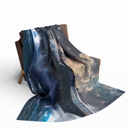 Aircraft Carrier 2 Arctic Fleece Blanket - USA