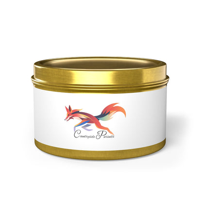 Aromatic Tin Candles - Cozy Fox Design for Home Decor & Gifts USA