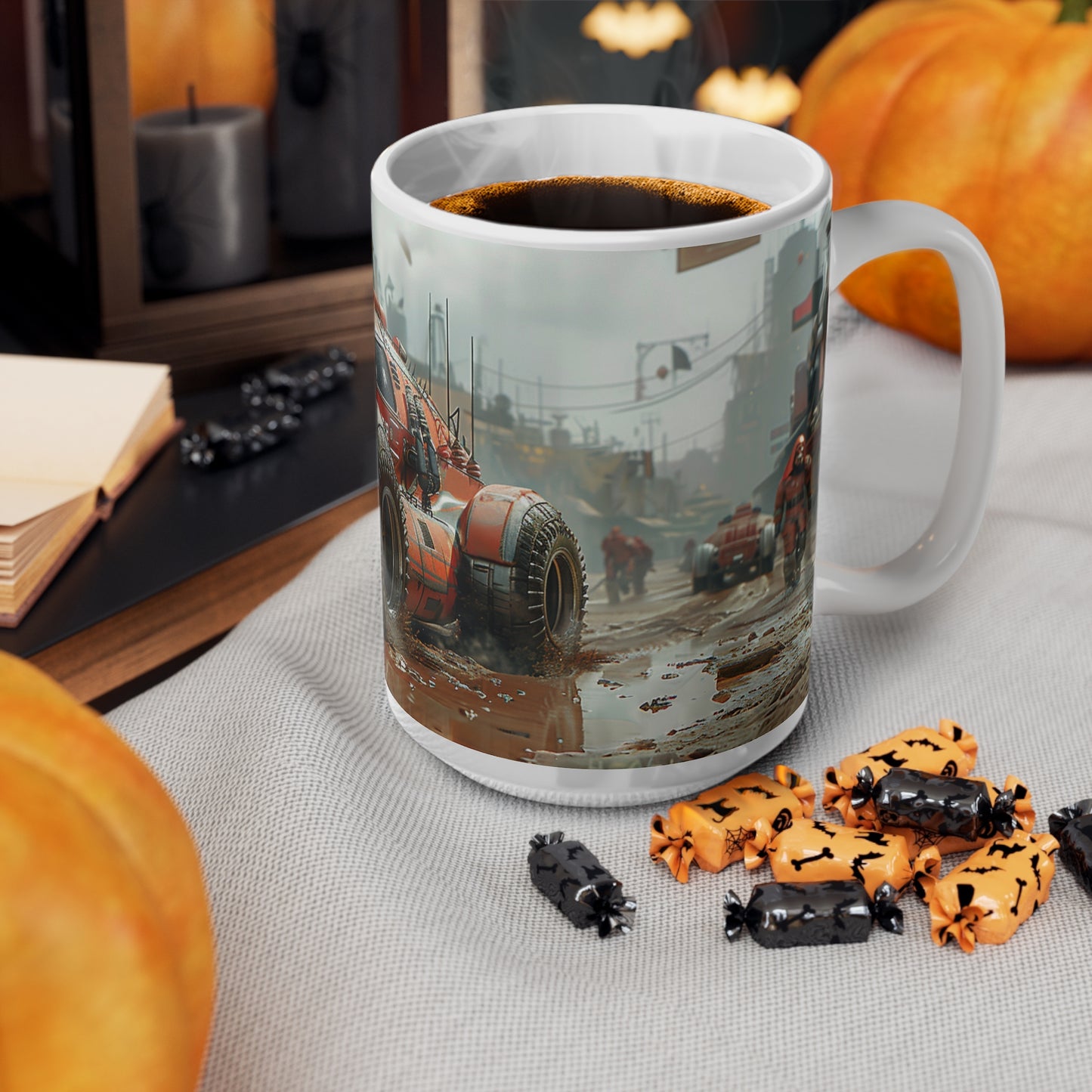 Futuristic Car 2 Ceramic Coffee Cups, 11oz, 15oz - UK