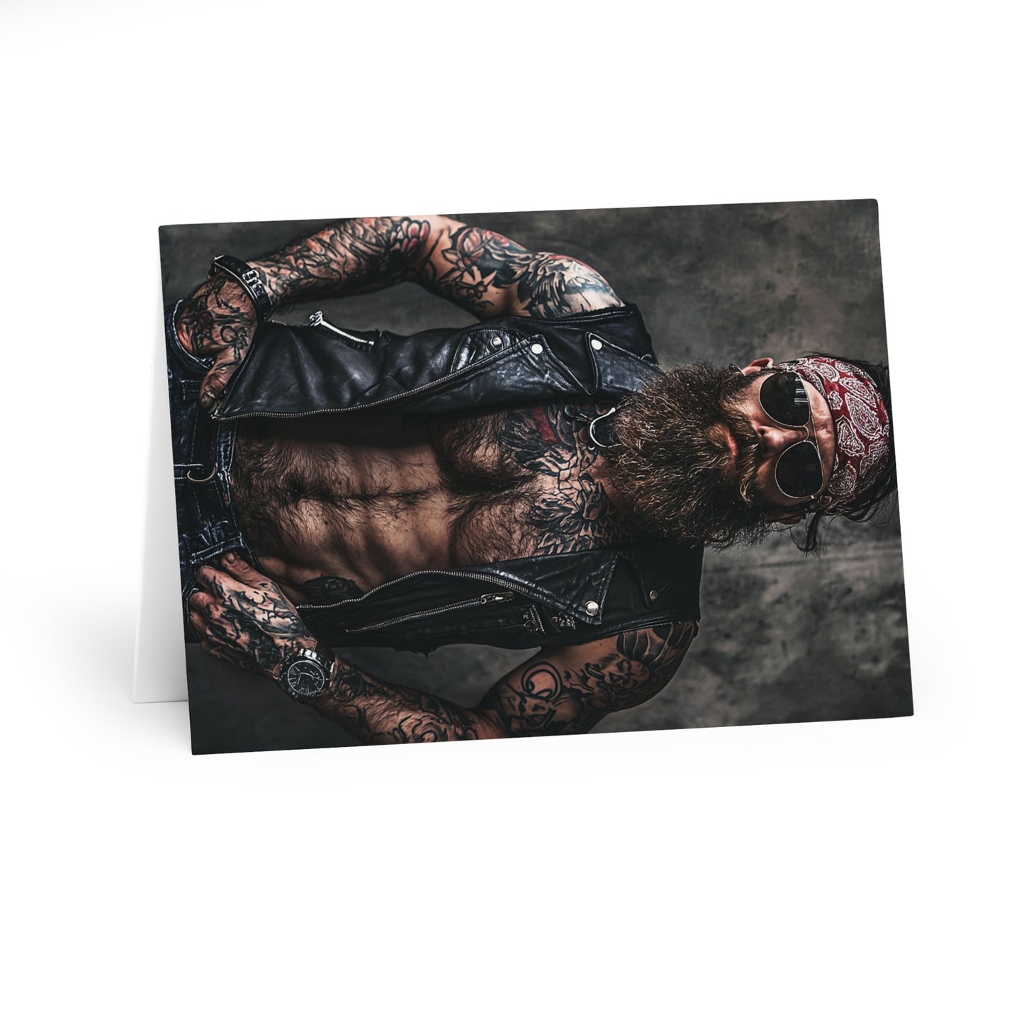 Dirty Biker Dude - Blank Card (5 Pack) UK