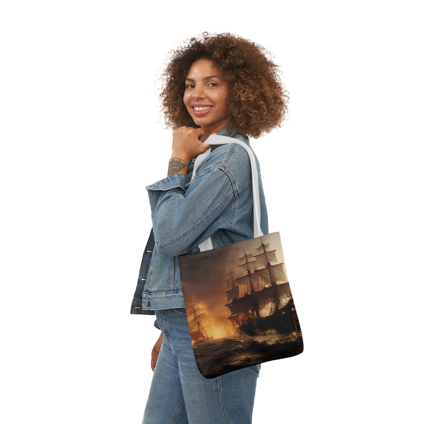 Seascape #7 - Polyester Canvas Tote Bag (AOP)
