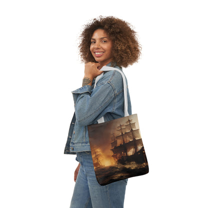 Seascape #7 - Polyester Canvas Tote Bag (AOP)