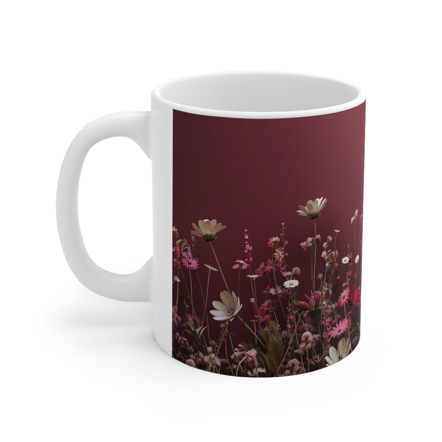 Red Meadow - Ceramic Coffee Cups, 11oz, 15oz - UK