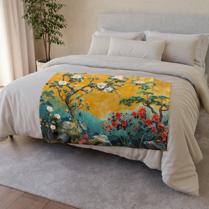 Chinoiserie #4 - Soft Polyester Blanket