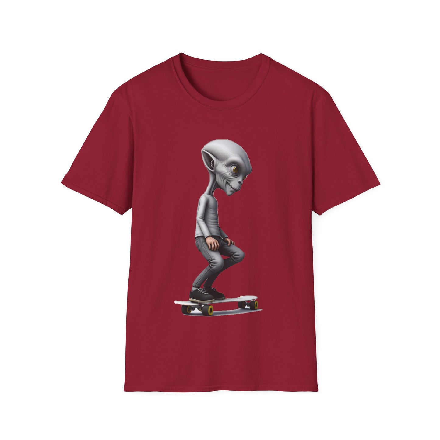 Alien Skater - Unisex Softstyle T-Shirt - UK