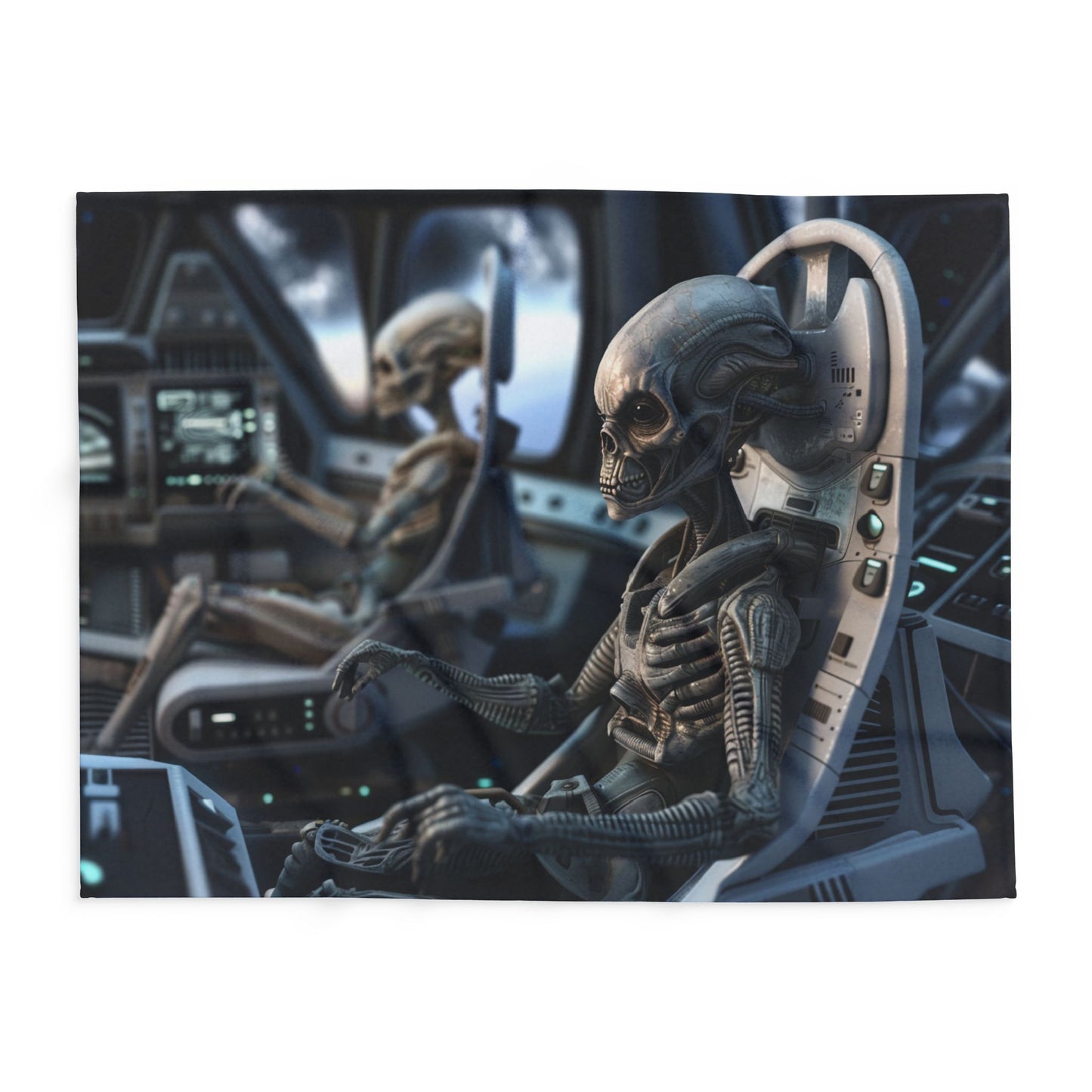 Alien Pilots - Arctic Fleece Blanket - UK