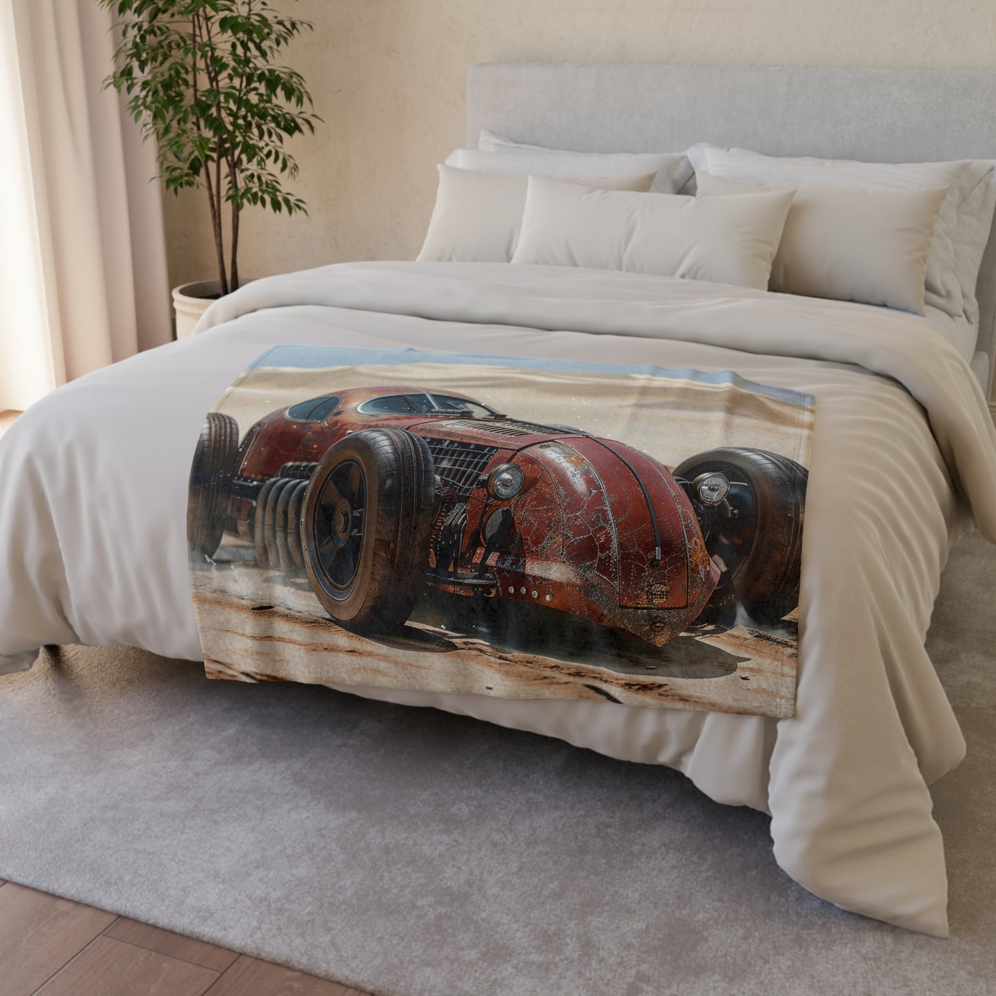 Steampunk Racer #4 - Soft Polyester Blanket