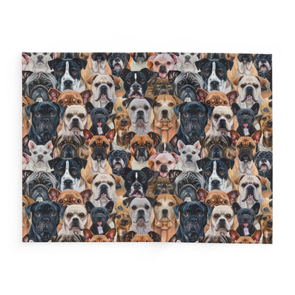 Dog Collage #2 Arctic Fleece Blanket - UK, EU