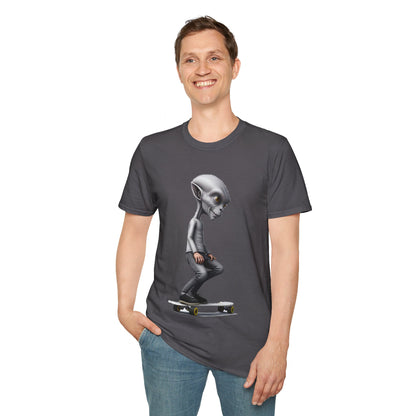 Alien Skater - Unisex Softstyle T-Shirt - UK
