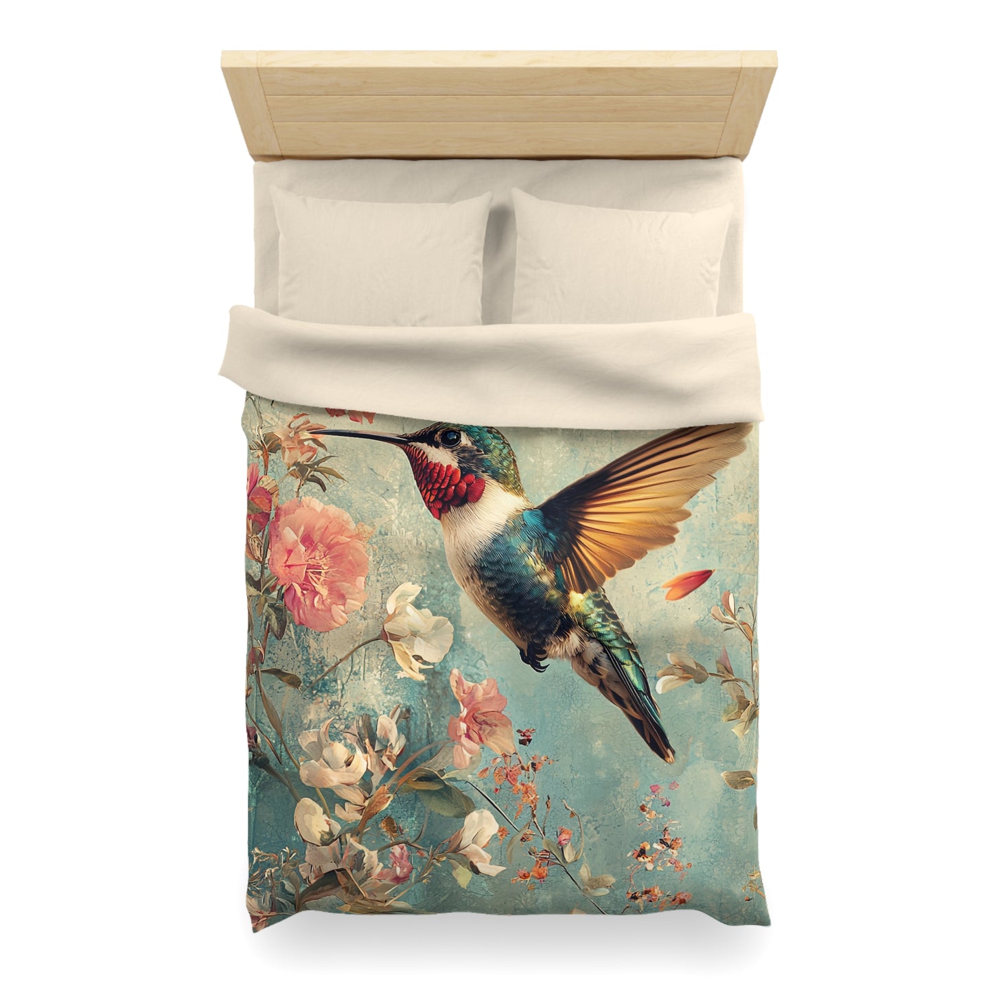 Beautiful Hummingbird  - Microfiber Duvet Cover USA and UK