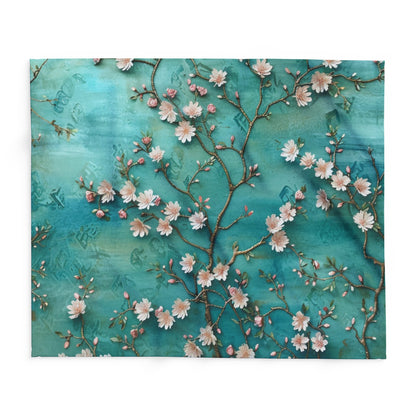 Floral Arctic Fleece Blanket - UK, EU