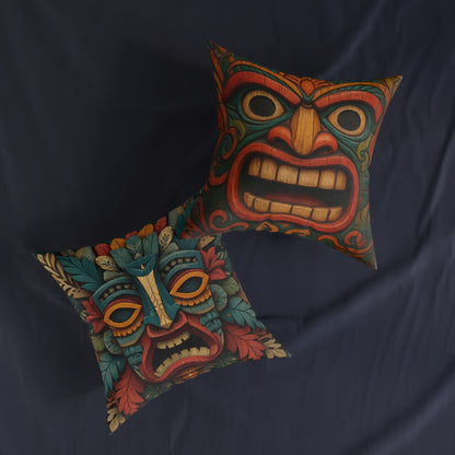 Tiki 2 - Square Cushion - UK