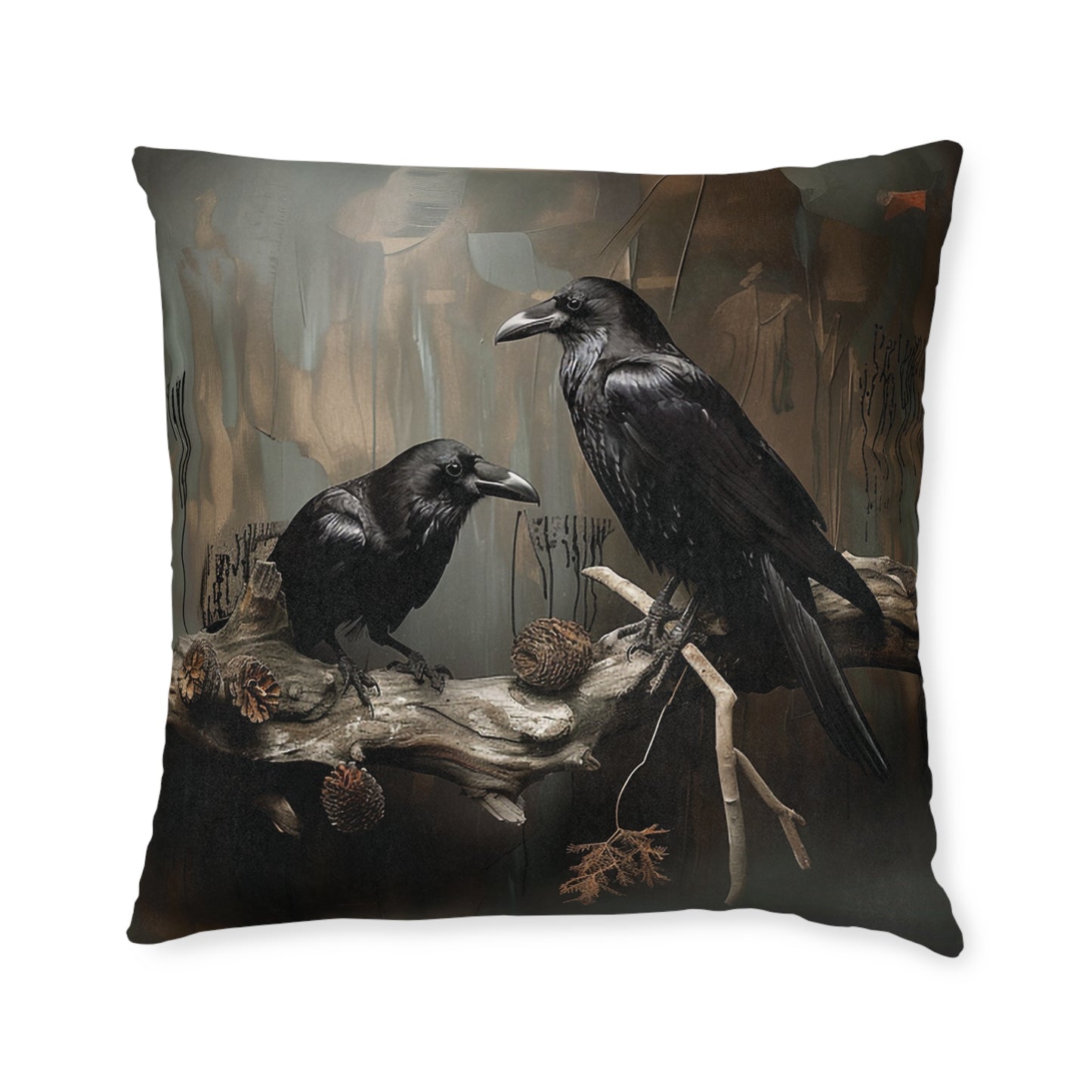 Crows - Square Pillow - UK