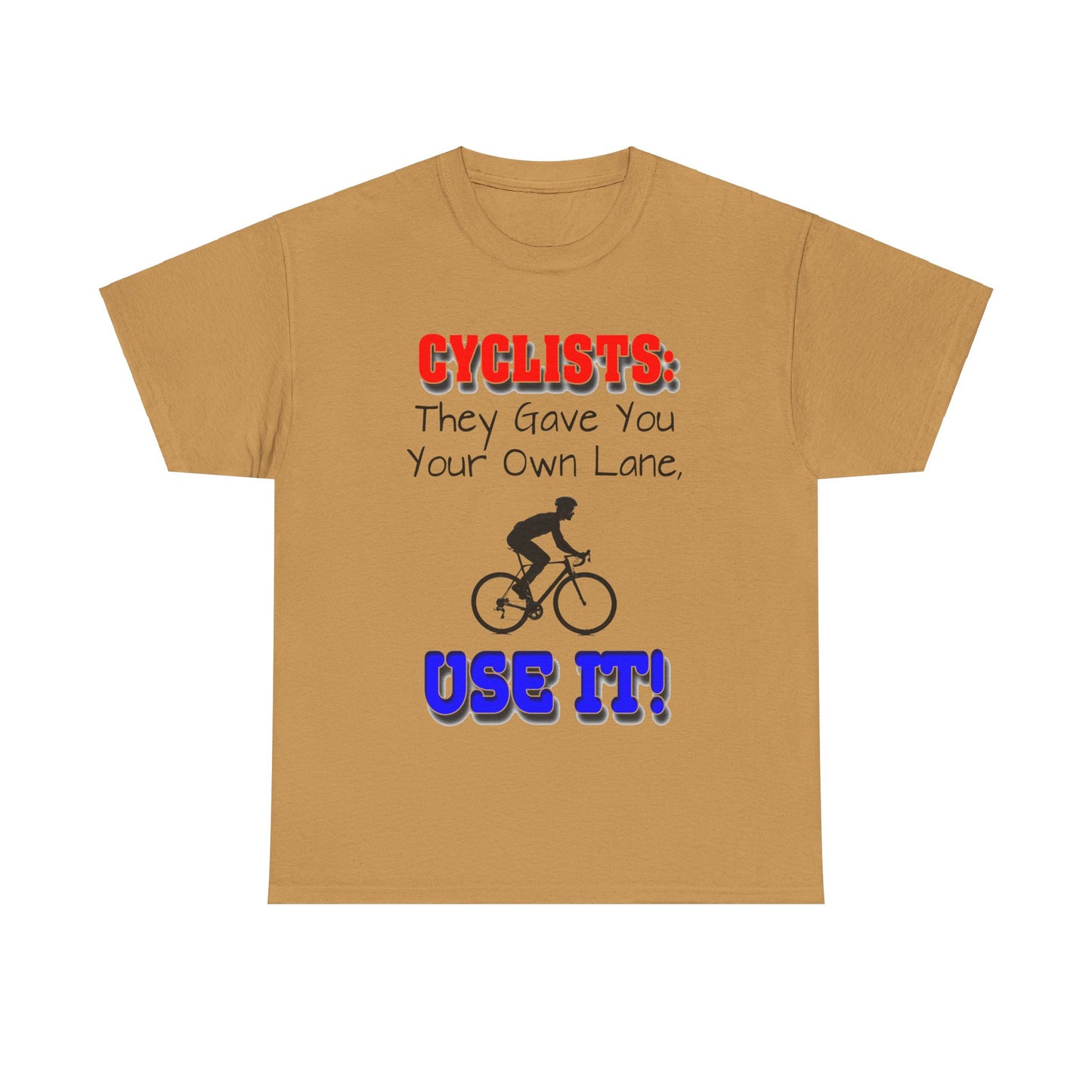 Cyclists 1 - Unisex Heavy Cotton Tee - UK