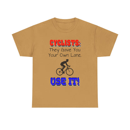 Cyclists 1 - Unisex Heavy Cotton Tee - UK