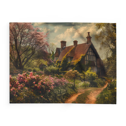 English Springtime 2 Arctic Fleece Blanket - UK, USA