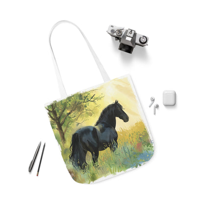 Horse #4 Polyester Canvas Tote Bag (AOP)