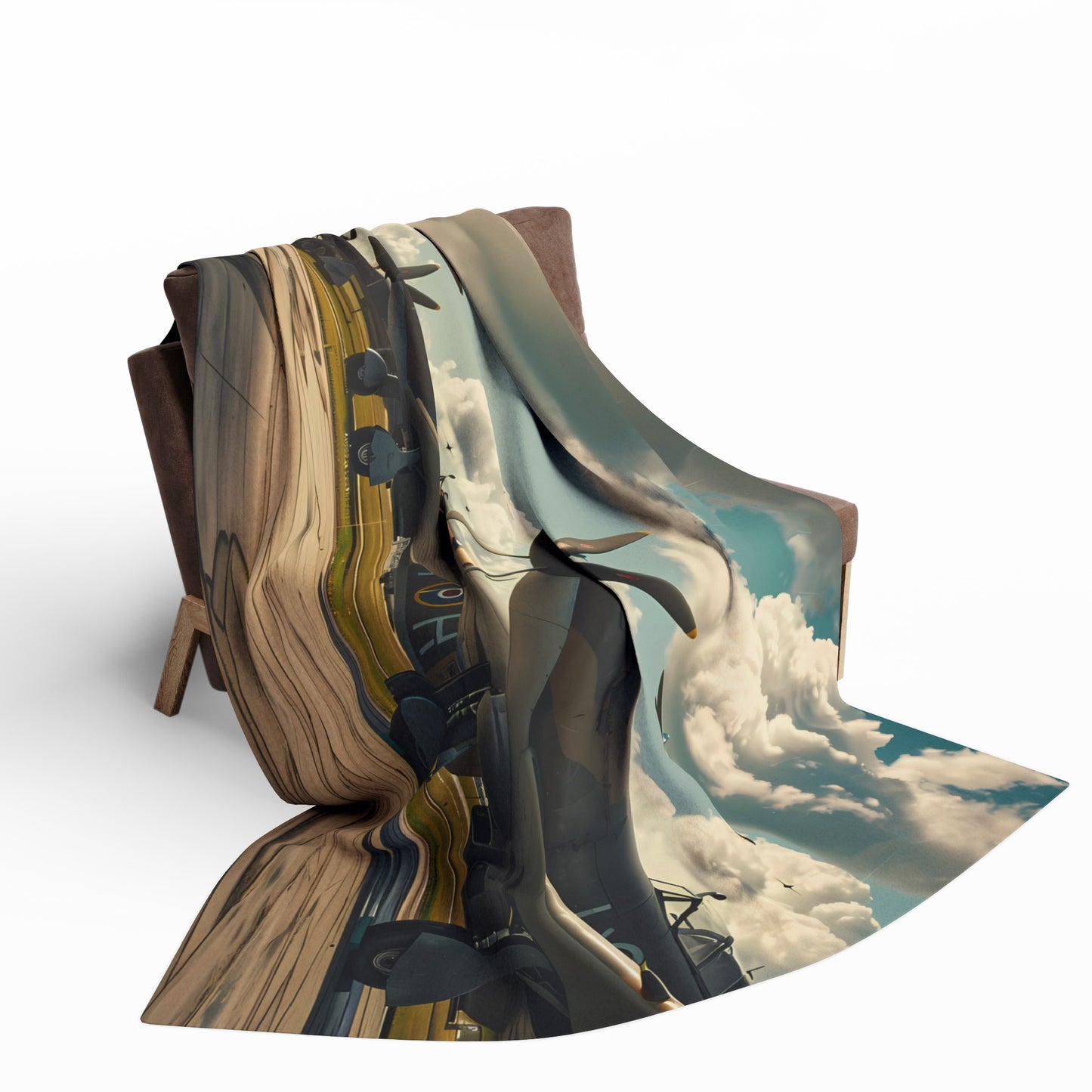 WW2 Airfield #4 Arctic Fleece Blanket - UK