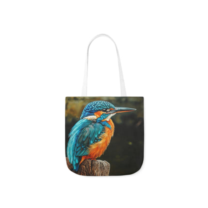 Kingfisher - Polyester Canvas Tote Bag (AOP)