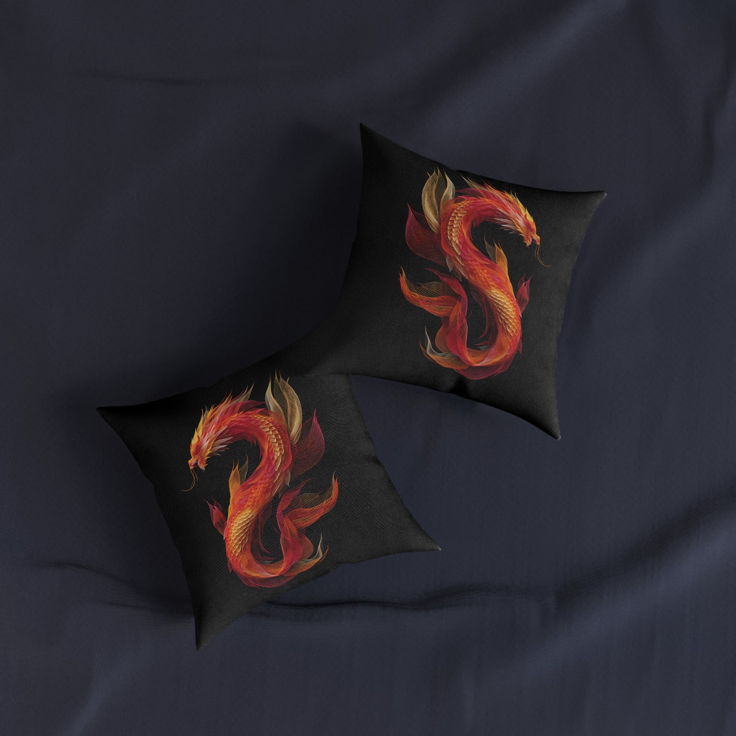 Chinese Lucky Dragon - Square Pillow UK