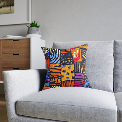 African 3 - Square Pillow - UK