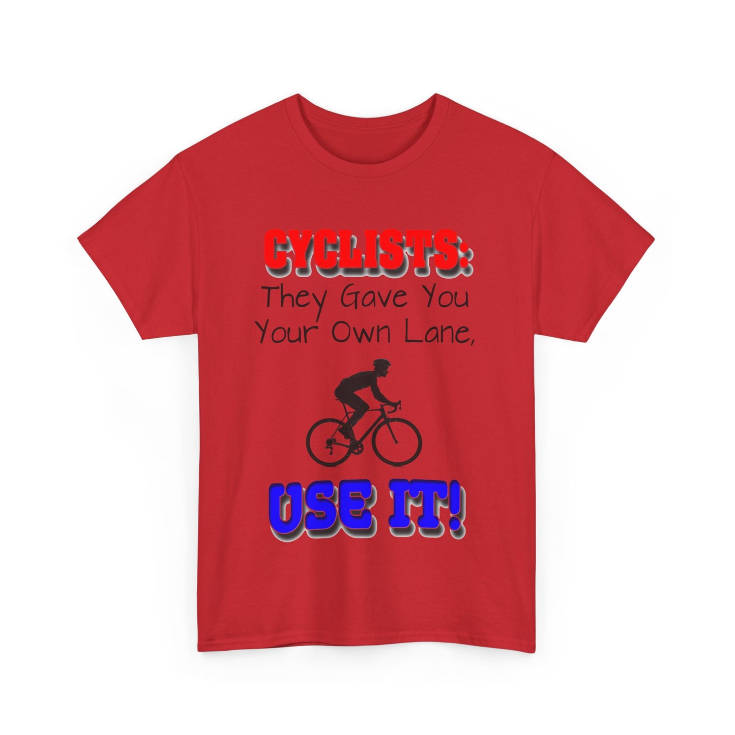 Cyclists 1 - Unisex Heavy Cotton Tee - UK