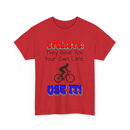 Cyclists 1 - Unisex Heavy Cotton Tee - UK