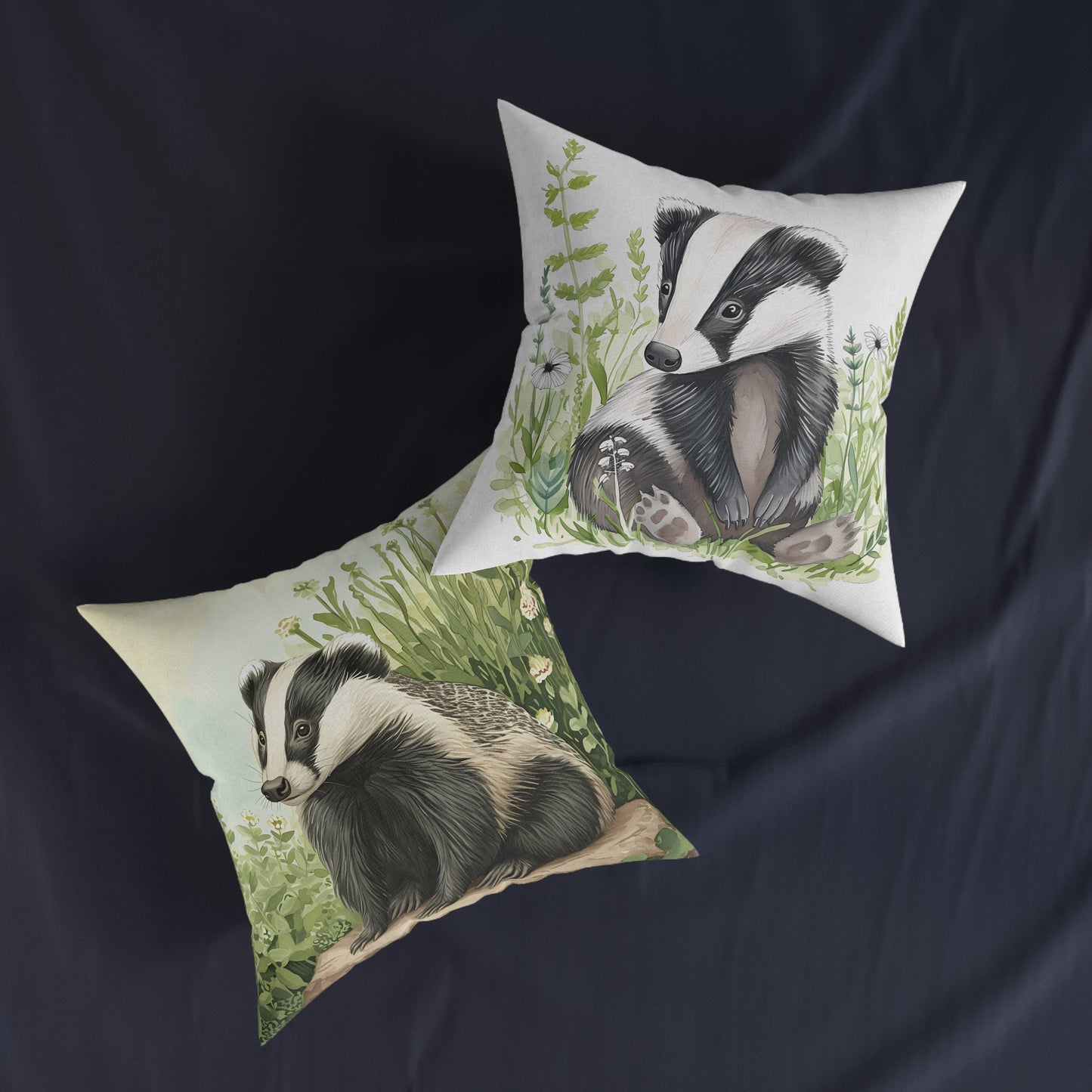 Badger 2 - Square Pillow - UK