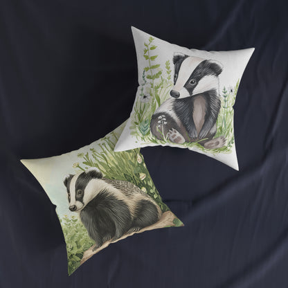 Badger 2 - Square Pillow - UK