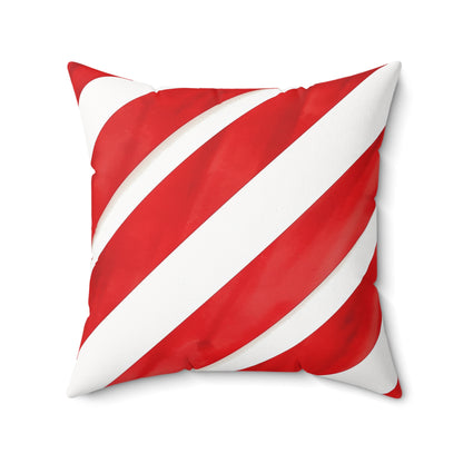 Strawberries and Cream - Spun Polyester Square Pillow - USA