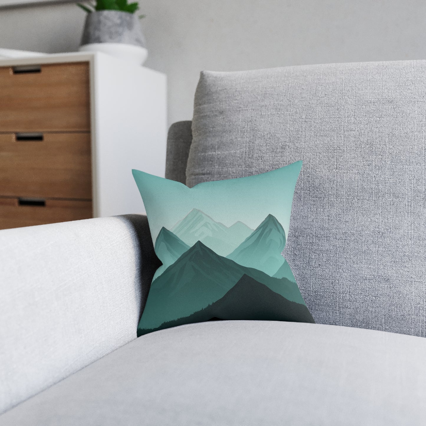 Blue Day - Square Pillow - UK