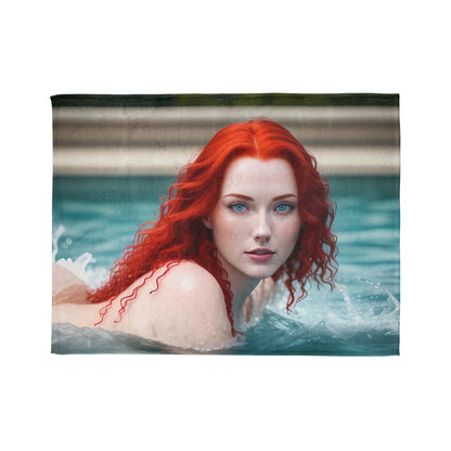 Red Hot Red-head - Soft Polyester Blanket - UK