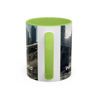 Futuristic Landscape Accent Coffee Mug - Perfect for Sci-Fi Lovers - UK