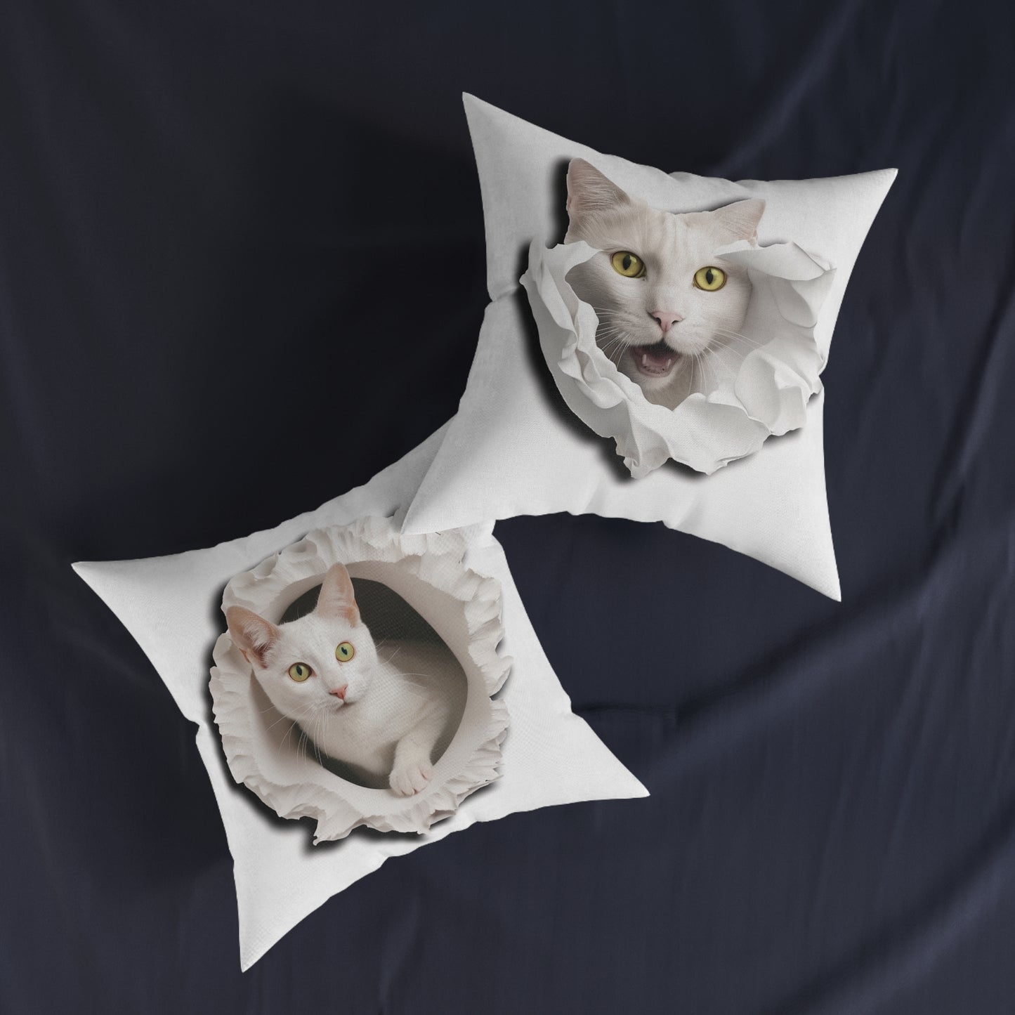 Cat 2 - Square Pillow - UK