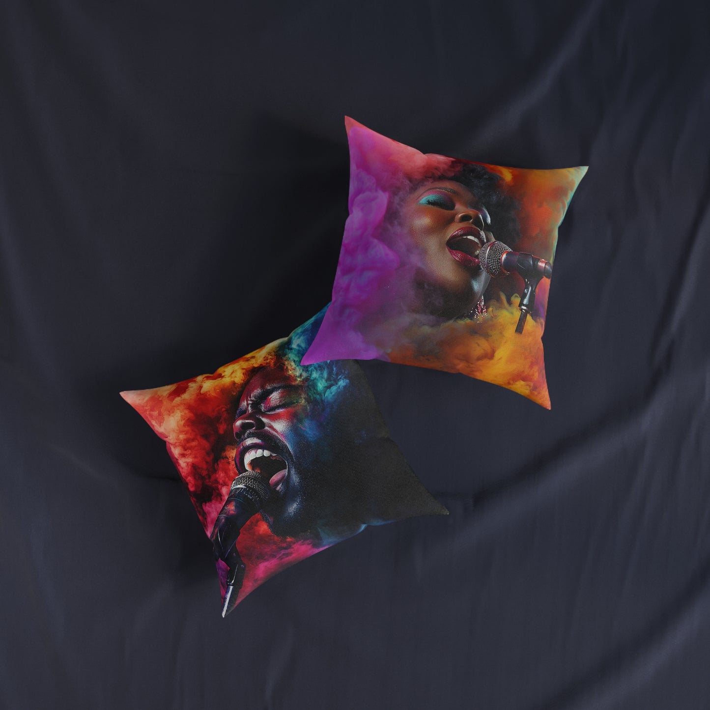Jazz Singer 2 - Square Pillow - UK