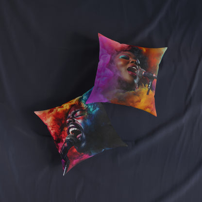 Jazz Singer 2 - Square Pillow - UK