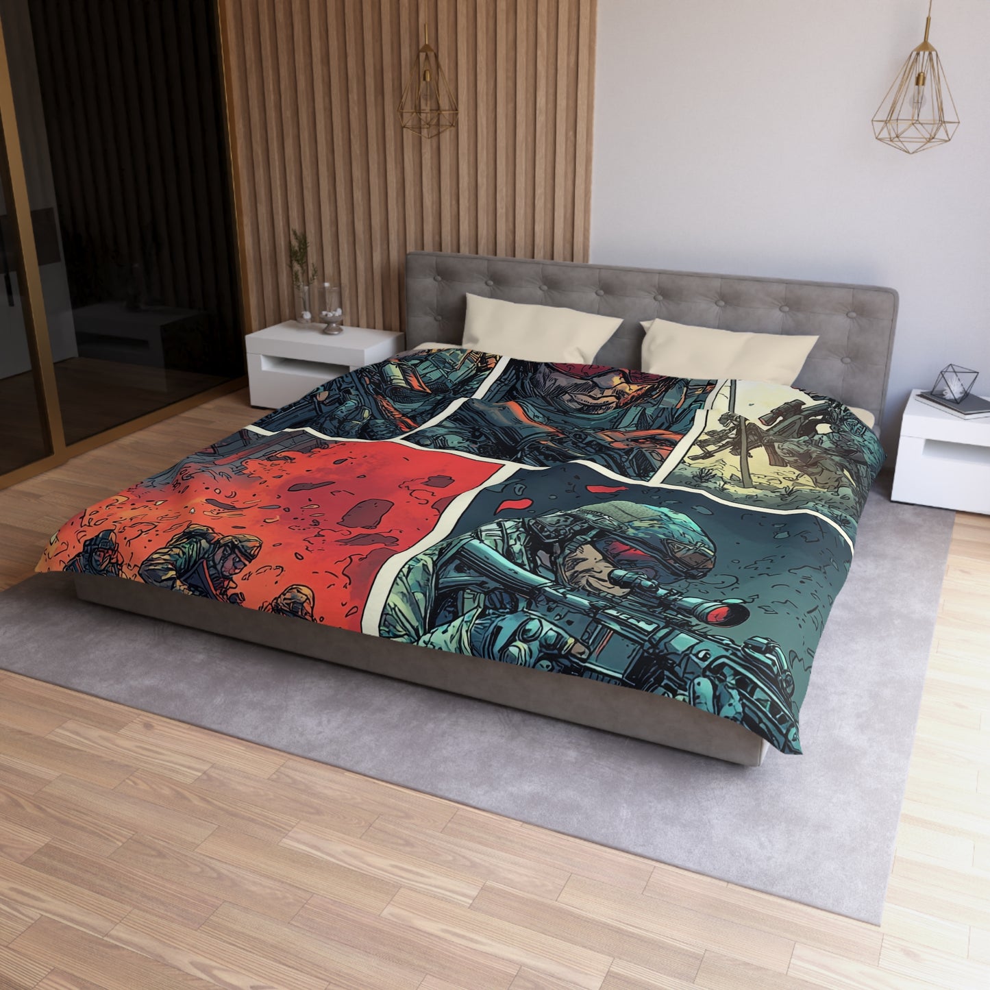 Navy SEALS Comic Book Cover - Microfiber Duvet Cover USA and UK