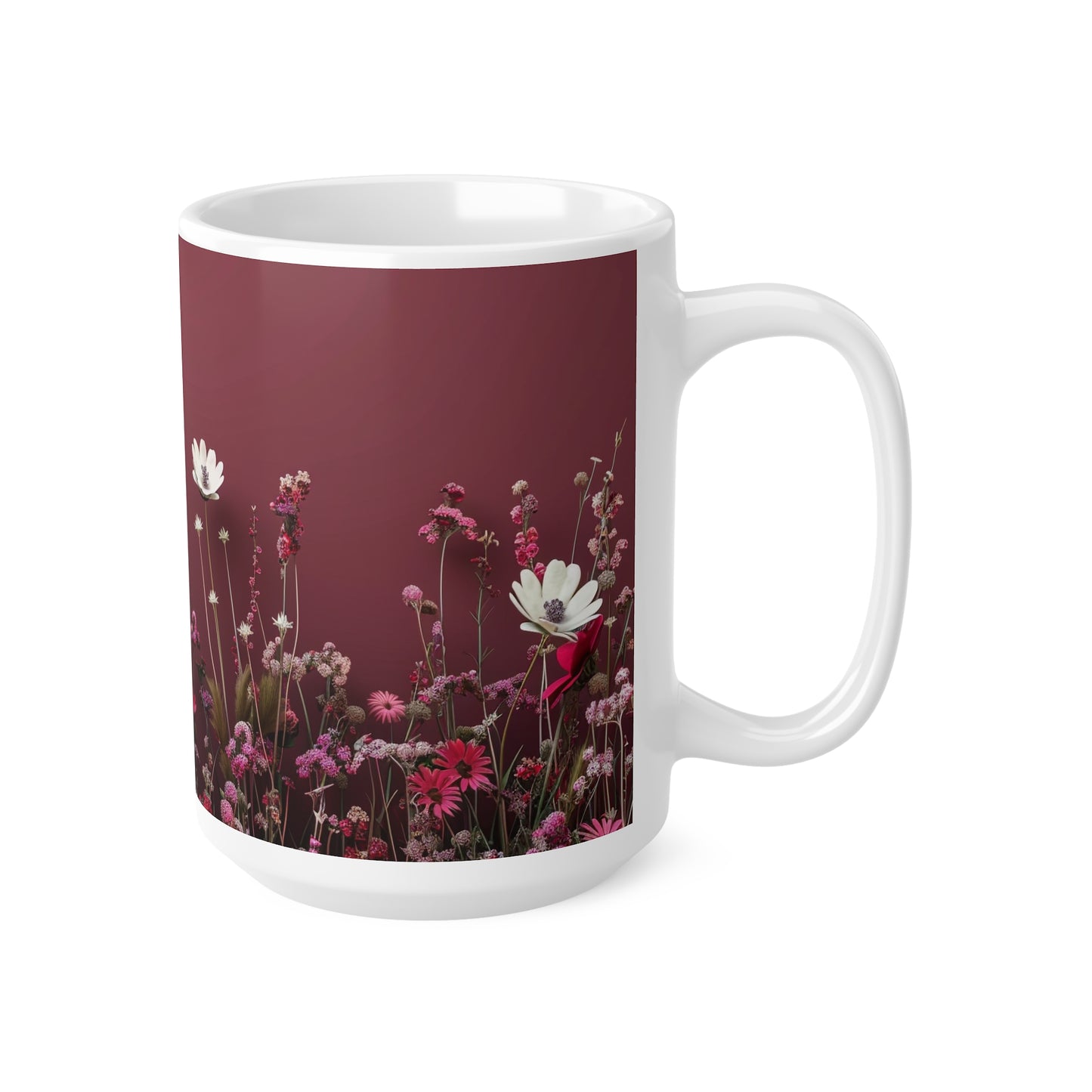 Red Meadow - Ceramic Coffee Cups, 11oz, 15oz - UK