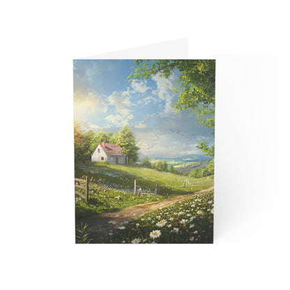 Pretty English Countryside Greeting Cards - Set of 1, 10, 30, or 50pcs for All Occasions - USA