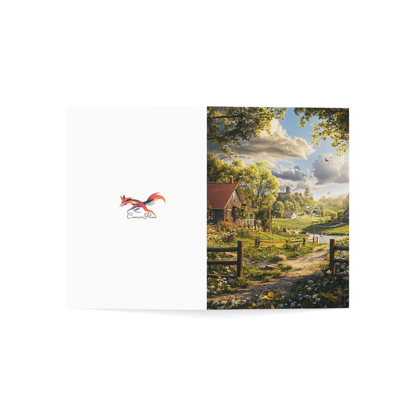 Pretty English Countryside 3 - Greeting Cards - Set of 1, 10, 30, or 50pcs for All Occasions - USA