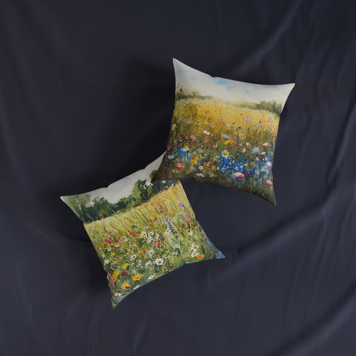 Wild Meadow - Square Pillow - UK