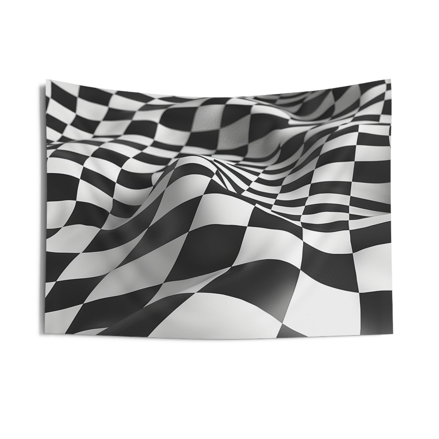 Wavy Check Indoor Wall Tapestry - USA