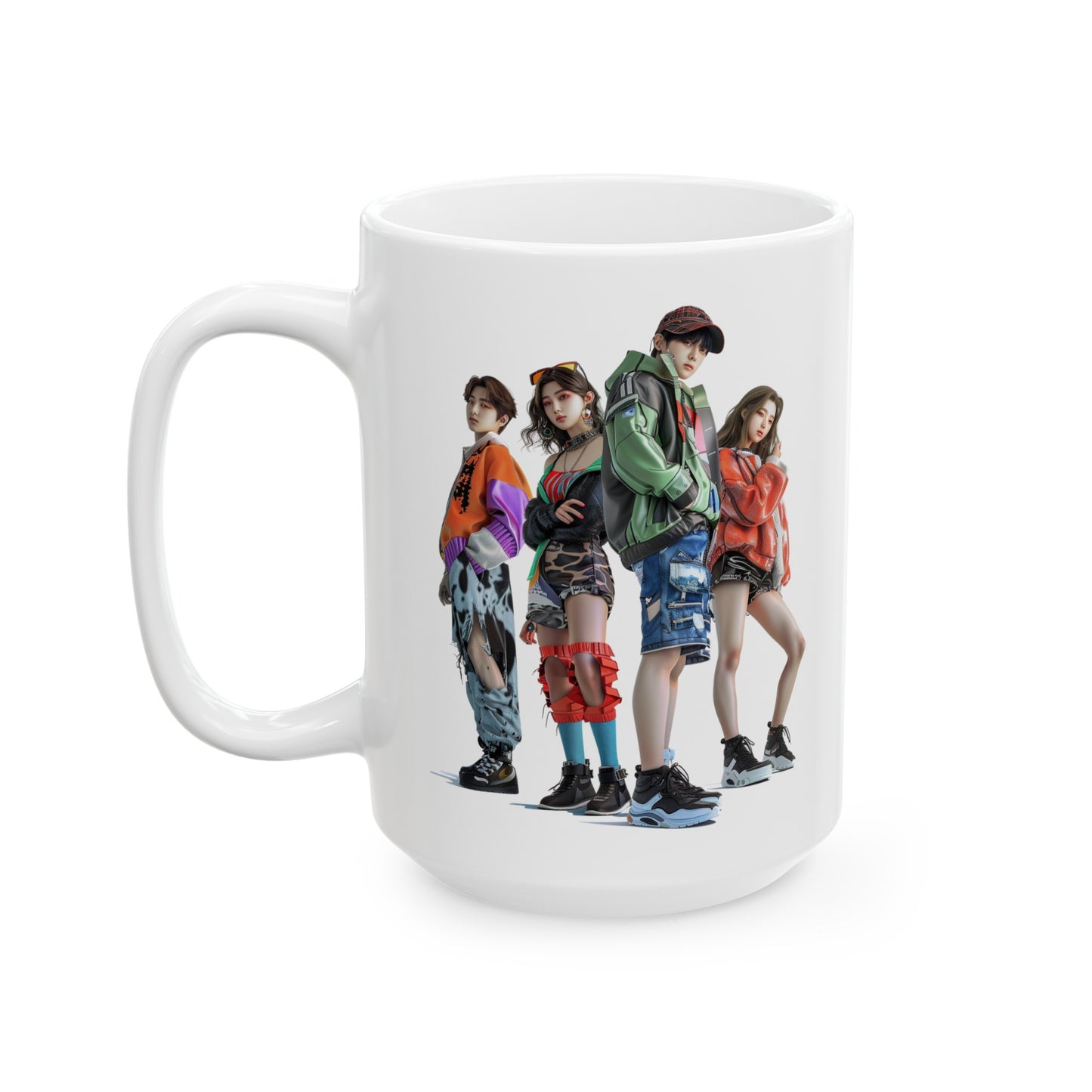 K-Pop 3 Ceramic Mug, (11oz, 15oz) - USA