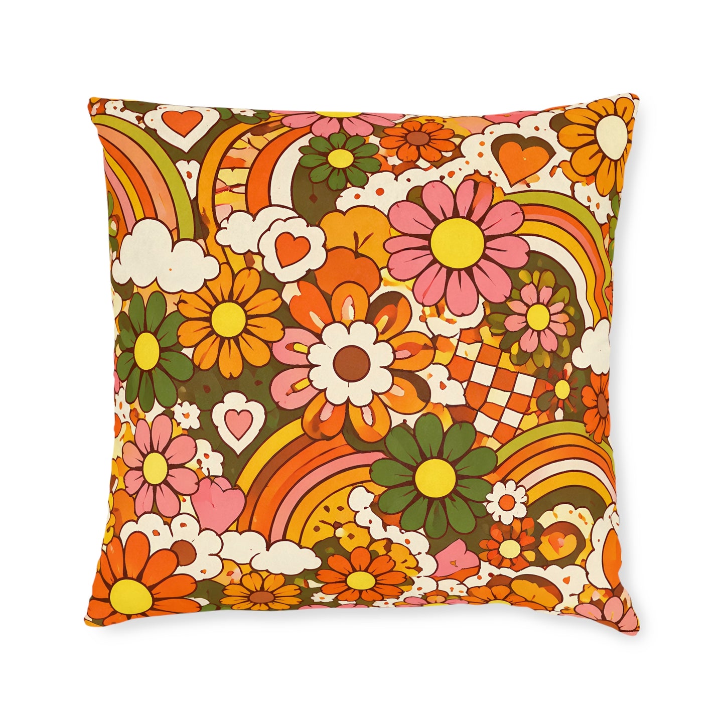 1970s Flashback 2 Square Cushion - UK