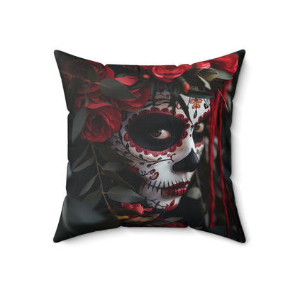 Day of The Dead - Spun Polyester Square Pillow - USA