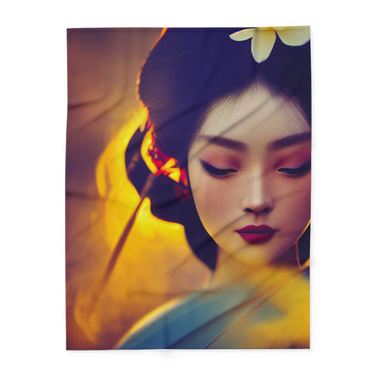 Geisha #2 Arctic Fleece Blanket